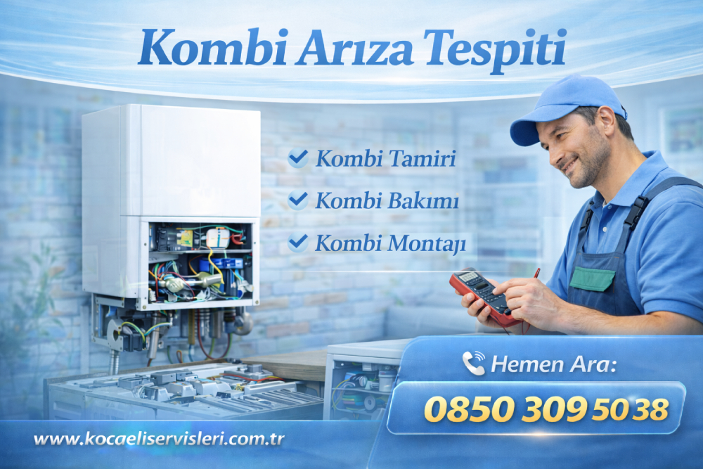 Kocaeli Demirdöküm kombi servisi teknik ekip tarafından arıza tespiti yapılıyor